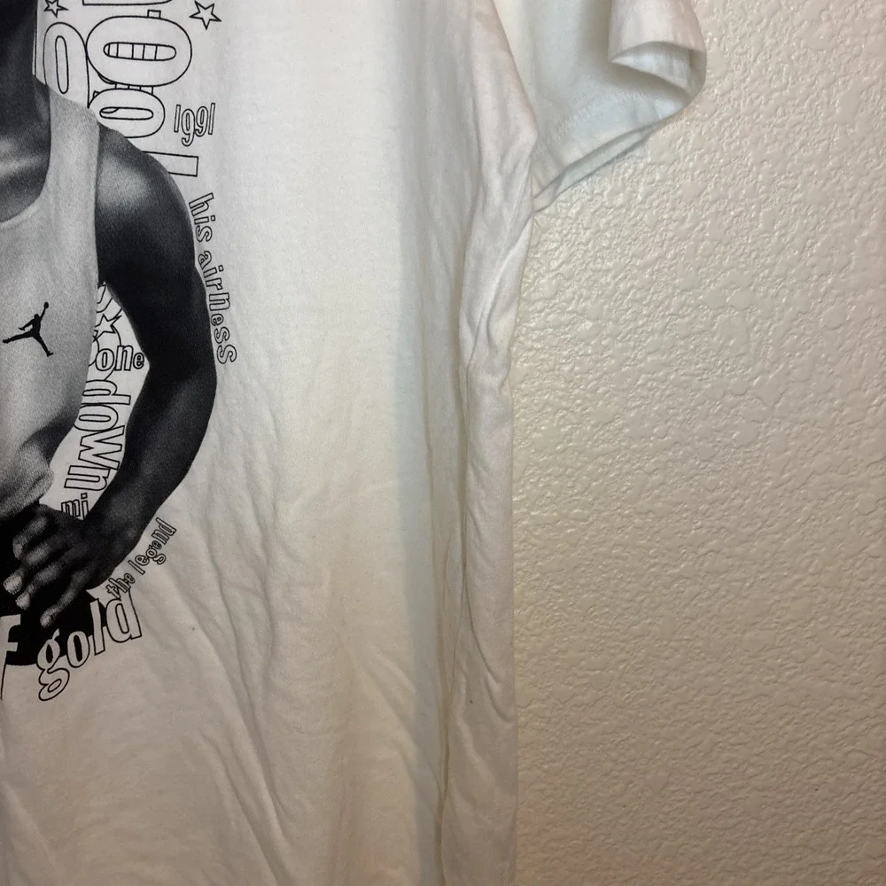 Rare JORDAN CHAMPIONSHIP VI 6‎ shoes goat T-SHIRT touch of gold Flight XL